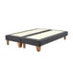 thumbnail image 1 of Base Dividida Cama Europea 2 Plazas 150x190 Cm Gris Oscuro Felpa, 1 of 4
