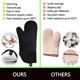 thumbnail image 3 of Juego de 6 piezas MTZRFLL: guantes de silicona negro y soportes para ollas, 3 of 6