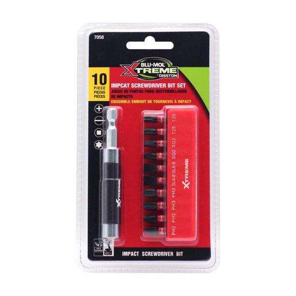 Juego de brocas Impact Driver Blu-Mol Xtreme, 11 unidades