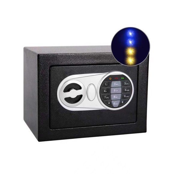 Cofre digital SamYerSafe 23 cm x 17 cm x 17 cm Acero negro