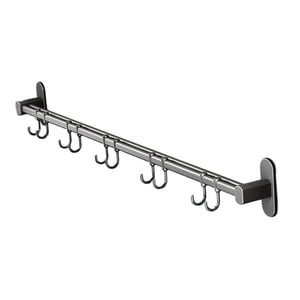 Magideal - Soporte De Pared Para Riel De Cocina, Soporte Para Utensilios De Cocina, Estante Organizador Montado En La Pared Para Pared, Organización De Cocina 70Cm