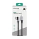 thumbnail image 2 of Cable Motomo Game Playing, USB-C en Angulo a USB-C, Trenzado, Carga Rápida 20W, Color Negro, 2 of 2