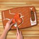 thumbnail image 4 of Tabla de cortar YouTheFan 36 cm x 23 cm Texas Longhorns, 4 of 5