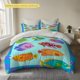 thumbnail image 1 of Marine Colorful Fish Pattern Duvet Cover Set Easy 100% Polyester Soft And Skin-Friendly Fluffy And Breathable Machine Washable All-Season Suitable for Bedroom A, 1 of 1
