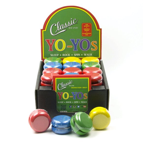 Yo-Yo Aero-Motion Wood, paquete de 48 unidades