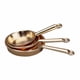 thumbnail image 4 of 3x Dollhouse Kitchen Cookware Set Miniaturas Metal Pans Para Diorama Dollhouse Oro, 4 of 5