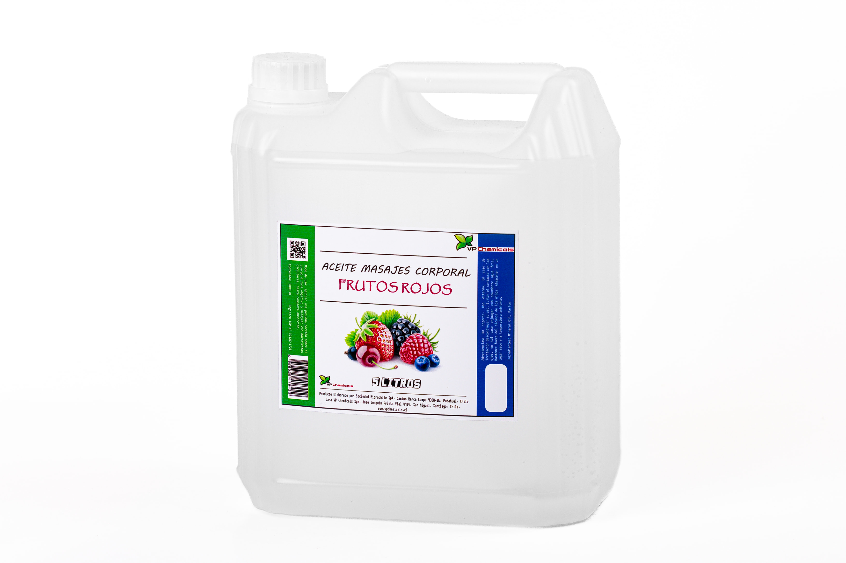 Vp Chemicals - Aceite De Masajes Frutos Rojos - Bidon 5 Litros
