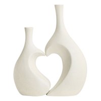 Genérico - Florero Jarrón Decorativo Corazón Textura Hogar Flores Jhn