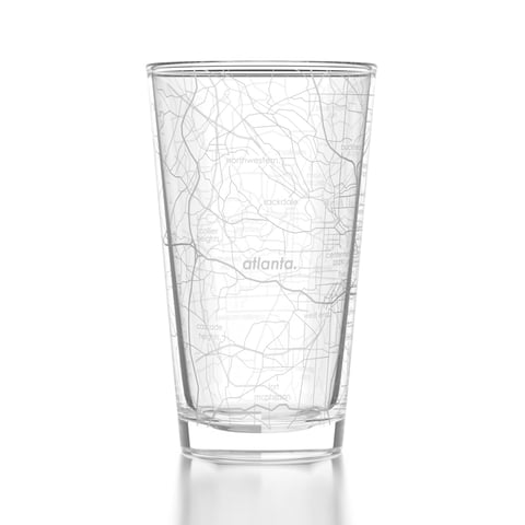 Well Told Health - Vaso Tipo Pinta Con Mapa De Atlanta,