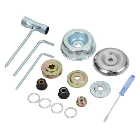 Magideal - Juego De Adaptadores De Cabezal De Corte De Malezas 16X, Adaptador De Cuchilla, Accesorio, Placa De Guía, Pieza De Cuchilla De Desbrozadora Para Corta