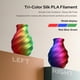 thumbnail image 2 of Filamento para impresora 3D Semdon PLA, 1,75 mm, tricolor, arcoíris, 1 kg, 2 of 6