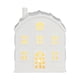 thumbnail image 2 of Figura de casa de pueblo navideña iluminada, centro de mesa, luz LED de noche, decoración navideña para escritorio festivo, chimenea , Techo Redondo, 2 of 5