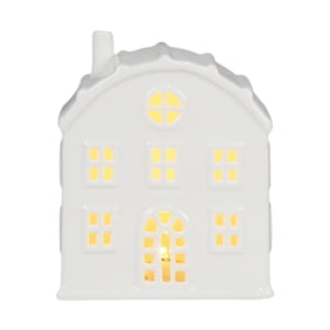 Bothyi - Figura De Casa Navideña Iluminada, Regalo De Navidad Para Sala De Estar Interior, Fiesta, Techo Redondo