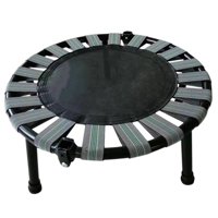 Magideal - Mini Trampolín Redondo, Trampolín Silencioso, Portátil, Resistente, Trampolín Plegable Para Juguete Casero, Entrenamiento, Regalos De Cumpleaños Para