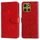 thumbnail image 1 of Funda tipo cartera FOXDOCK para Motorola Moto G86 , diseño girasol en relieve, cuero PU, cierre magnético, soporte y tarjetero, 1 of 5