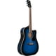 thumbnail image 3 of Guitarra Electroacústica Ibanez PF15ECE - Transparent Blue, 3 of 3