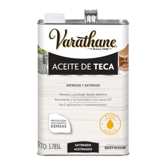 Aceite de Teca Protector para Madera Exterior 3.785 L