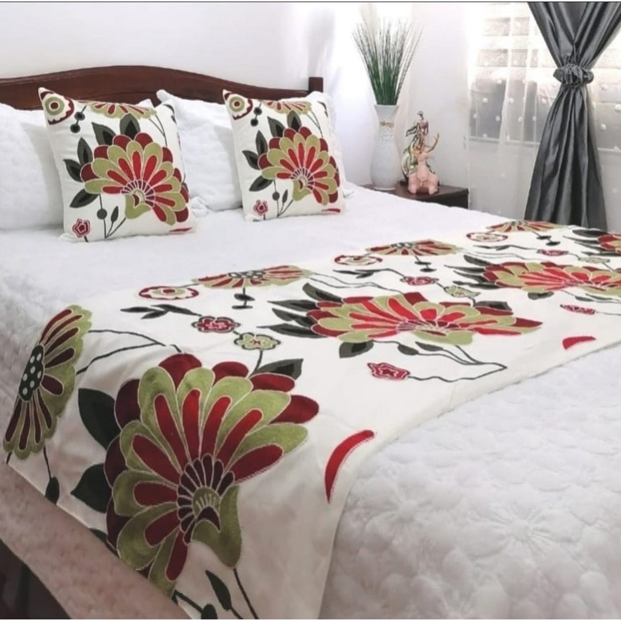 Angeles Del Hogar - Piecera Bordada 2 Plazas Y King