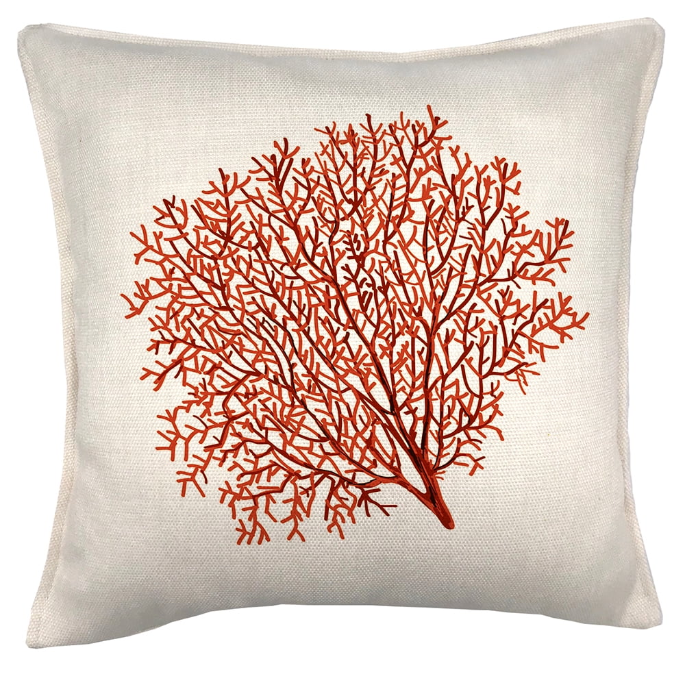 Tuyo Print - Cojín Coral Rojo 45x45