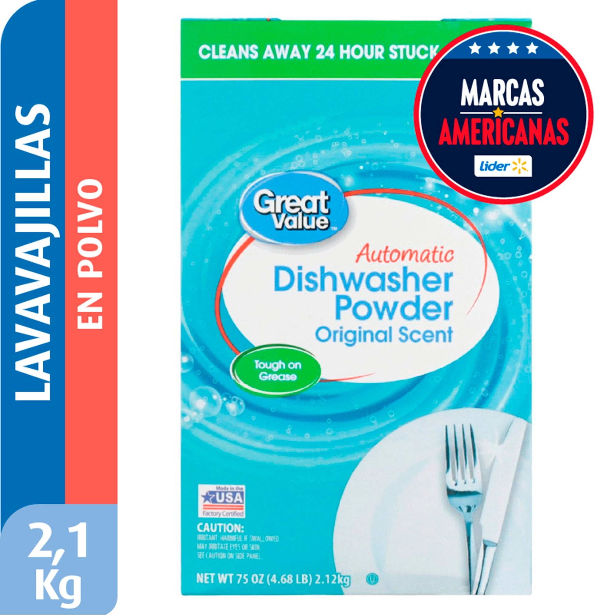 Lavavajillas En Polvo 2120 g Great Value