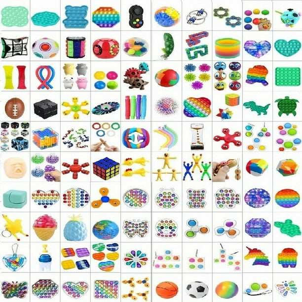 10-100pcs Random Fidget Toys, Fantasy Funny Mystery Gifts Pack, Surprising Bag Fidget Set, Antistress Relief Toys For Kids Party Christmas