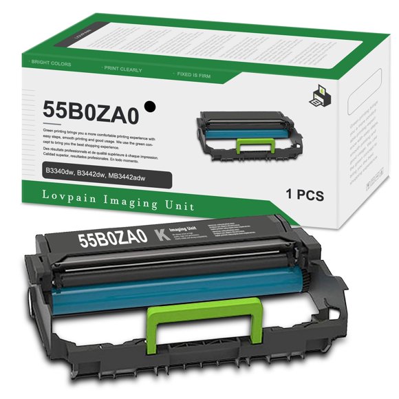 Unidad de imagen LOVPAIN 55B0ZA0 negra (paquete de 1) para impresora Lexmark
