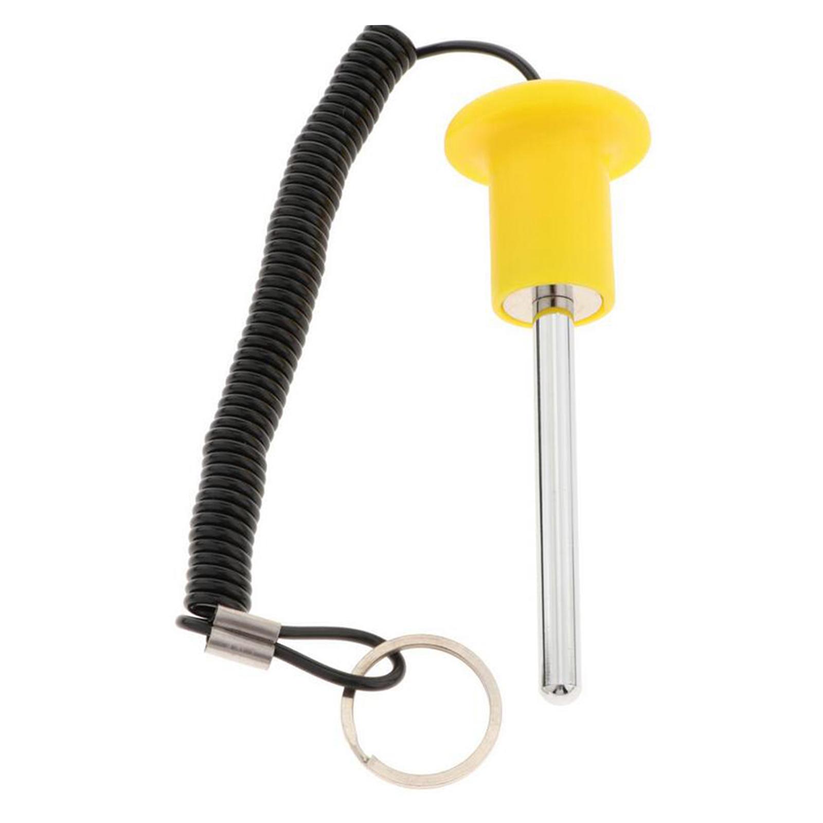 Magideal - Bolígrafo Para Apilar Pesas, Bolígrafo Para Máquina De Pesas, Accesorios, Bolígrafo Para Cargar Pesas, Equipo De Ejercicios, Bolígrafo Con Bloqueo De Amarillo 8X80Mm