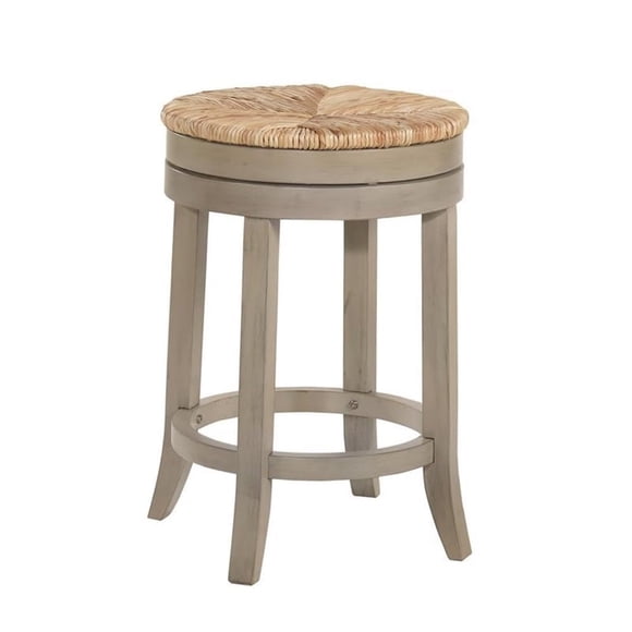 Taburete Carolina Classic Irving 24 de madera gris desgastada
