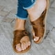 thumbnail image 3 of Sandalias ortopédicas de verano para mujeres, zapatillas correctoras de juanetes, zapatos planos casuales con separación de dedos y soporte para el arco (marrón, 10), 3 of 6