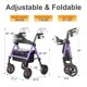 thumbnail image 5 of Andador Plegable HOMLAND con Asiento y Ruedas de 20 cm, 5 of 7