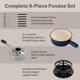 thumbnail image 5 of Set de Fondue Swissmar 2 L Azul Profundo – 9 Piezas, 5 of 8