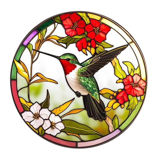 Etiqueta Engomada De Cristal Del Colibrí Decoración Del Hogar Impermeable Fácil De Instalar Etiqueta De La Ventana Estilo A