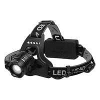 Genérico - Pack X2 Linterna Cabeza Led Linternas De Caza Cámping 503 Linterna Negro / Linterna Recargable Led De Cabeza + 2 Baterias 18650 - 101384 Luz Blanco