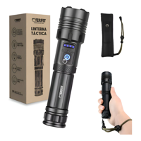 Genérico - Linterna Led Largo Alcance Tactica Recargable Overfit 1500Lm