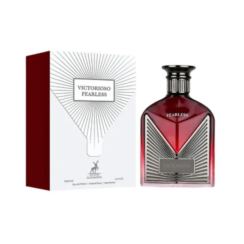 Perfume Maison Alhambra Victorioso Fearless Edp 100ml Hombre – Aroma Intenso Ámbar Y Vainilla