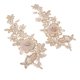 thumbnail image 3 of 1 Par De Apliques De Cuello Con Bordado Dorado, 3 of 5