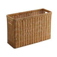 Bothyi - Soporte Para Diario Tejido, Cesta De Almacenamiento Moderna Para Armarios, Dormitorio, Oficina, Marrón Claro