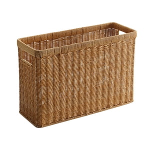 Bothyi - Soporte Para Diario Tejido, Cesta De Almacenamiento Moderna Para Armarios, Dormitorio, Oficina, Marrón Claro