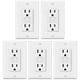 thumbnail image 1 of ELECTECK Paquete de 5 tomacorrientes GFCI de 15 A, 1 of 3