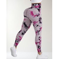 Flix Line - Leggings Deportivos Mujer Push Up Tie Dye Bicolor