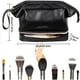thumbnail image 4 of Bolsa De Maquillaje De Gran Capacidad, Diseño De Doble Capa, Mango Cómodo, Bolsa De Maquillaje De Viaje Para Mujeres, Bolsa De Maquillaje Portátil, Uso Multifuncional, 4 of 7