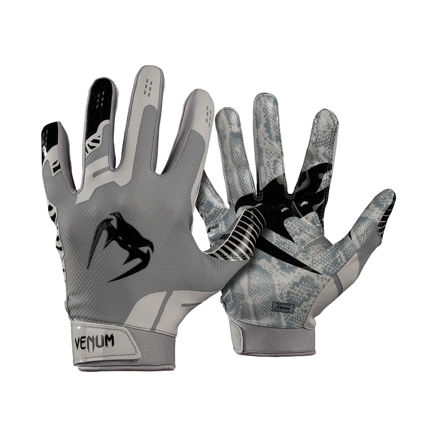 Guantes De Fútbol Venum Elite Plateado/negro Pequeños