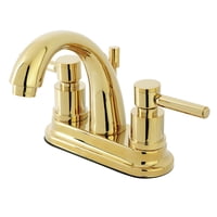 Grifo De Baño Kingston Brass Ks8612Dl Centerset 10 Cm