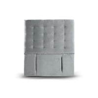 Latam Home - Respaldo Napoles Tela Gris 2 Pza