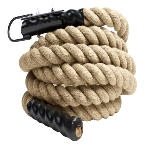 Cuerda Para Trepar De Cañamo Yute Con Anclaje 4 Mts X 38mm