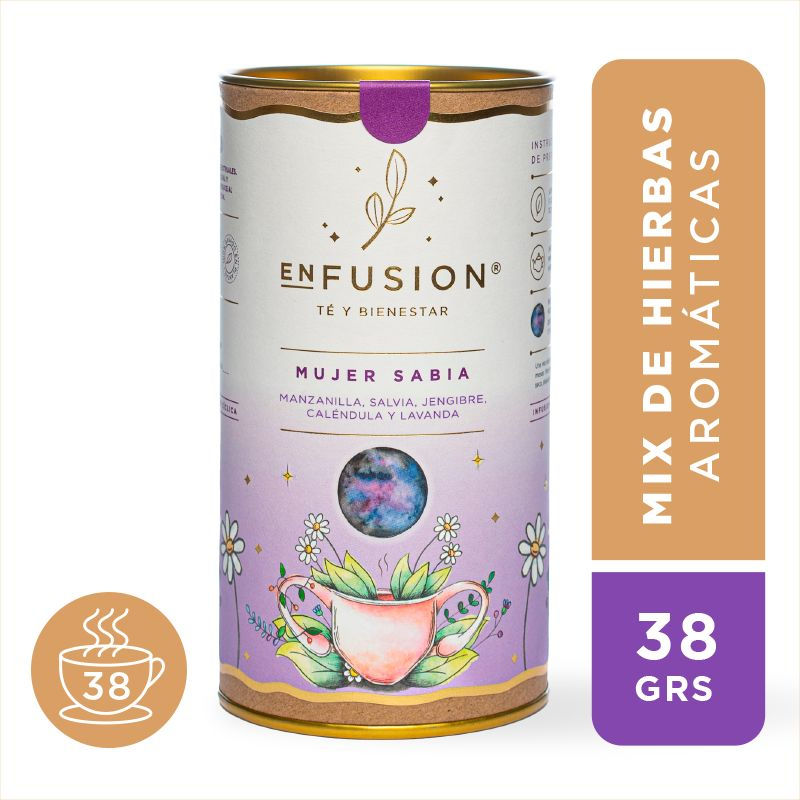 Infusión Mix Mujer Sabia Tarro 38 g Enfusion Té Y Bienestar