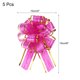 thumbnail image 2 of Uxcell 5 piezas de lazo grande para envolver regalos, lazos de organza para bodas, cestas, regalos, Rojo Rosa 15 cm, 2 of 6