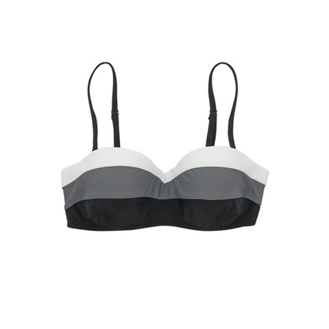 Samia - Bikini Strapless Tricolor Negro 3Xl