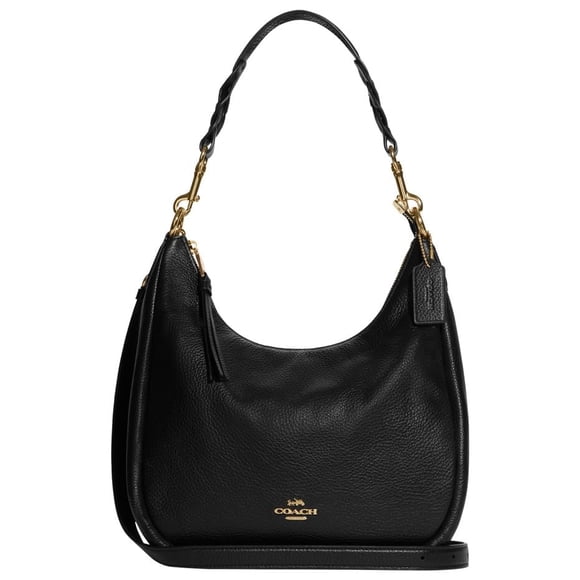 Bandolera Coach Jules Hobo de piel negra para mujer
