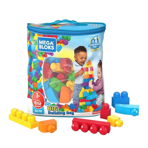 Mega Bloks - Juguete Gran Bolsa Clásica Para Construir (80 Piezas)
